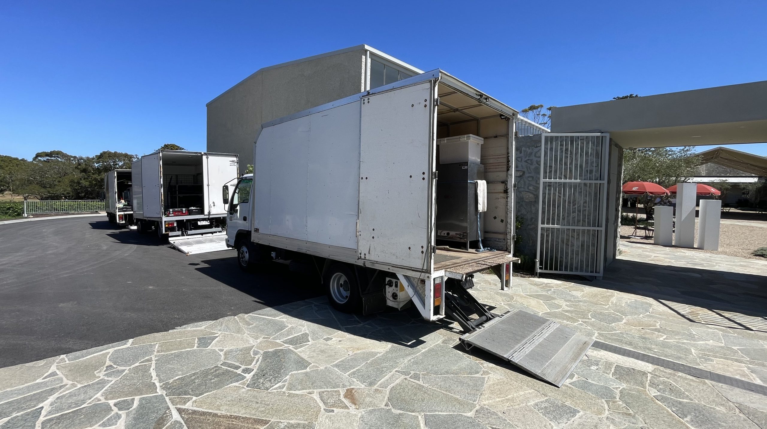 Delivery Having A Party Trucks